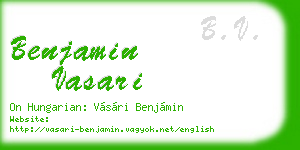 benjamin vasari business card
