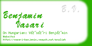 benjamin vasari business card